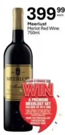 Liquor City Meerlust Merlot Red Wine offer