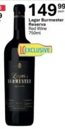 Liquor City Lagar Burmester Reserva Red Wine offer