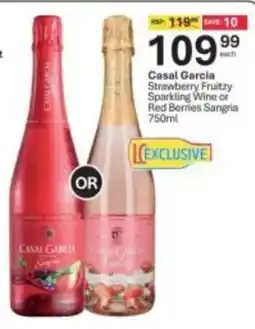 Liquor City Casal Garcia Strawberry Fruity Sparkling Wine or Red Berries Sangria offer