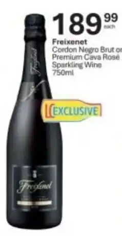 Liquor City Freixenet Cordon Negro Brut or Premium Cava Rosé Sparkling Wine offer