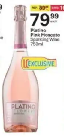 Liquor City Platino Pink Moscato Sparkling Wine offer