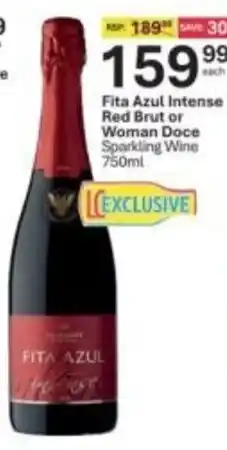 Liquor City Fita Azul Intense Red Brut or Woman Doce Sparkling Wine offer