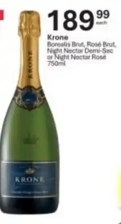 Liquor City Krone Borealis Brut, Rosé Brut, Night Nectar Demi-Sec or Night Nectar Rosé offer