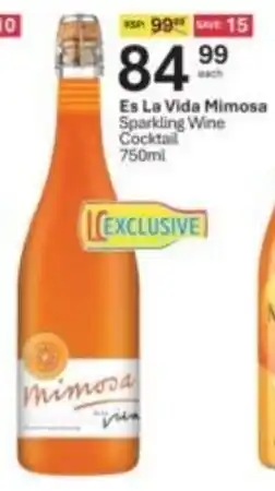 Liquor City Es La Vida Mimosa Sparkling Wine Cocktail offer