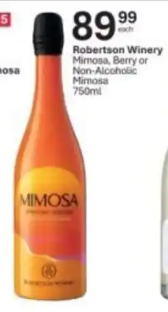 Liquor City Robertson Winery Mimosa, Berry or Non-Alcoholic Mimosa offer