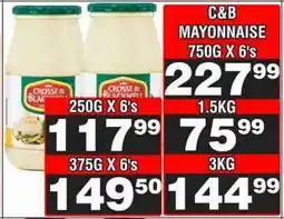 Advance Cash n Carry C&B Mayonnaise 750G X 6's offer