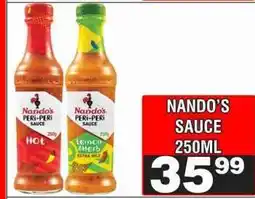 Advance Cash n Carry Nando's Sauce 250ml offer