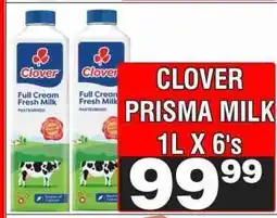 Advance Cash n Carry CLOVER PRISMA MILK 1L X 6's offer