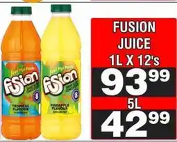 Advance Cash n Carry FUSION JUICE 1L X 12's offer