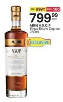 Liquor City ABK6 V.S.O.P Single Estate Cognac offer