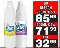 Advance Cash n Carry JIK BLEACH 1.5L offer