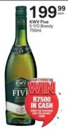 Liquor City KWV Five 5 Y/O Brandy offer