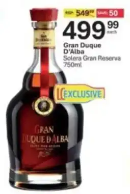 Liquor City Gran Duque D'Alba Solera Gran Reserva offer