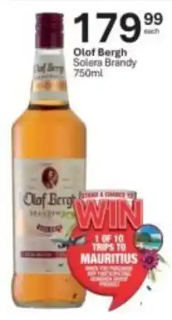 Liquor City Olof Bergh Solera Brandy offer