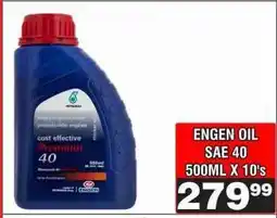 Advance Cash n Carry ENGEN OIL SAE 40 500ML X 10's offer