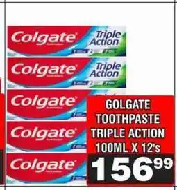 Advance Cash n Carry GOLGATE TOOTHPASTE TRIPLE ACTION 100ML X 12's offer