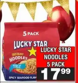 Advance Cash n Carry LUCKY STAR NOODLES 5 PACK offer