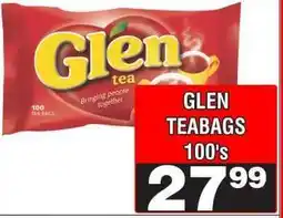 Advance Cash n Carry GLEN TEABAGS 100's offer