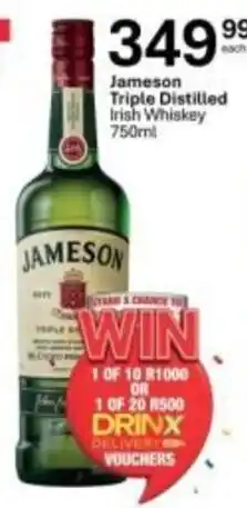 Liquor City Jameson Triple Distilled Irish Whiskey offer