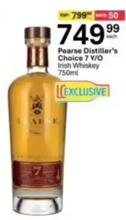 Liquor City Pearse Distiller's Choice 7 Y/O Irish Whiskey offer