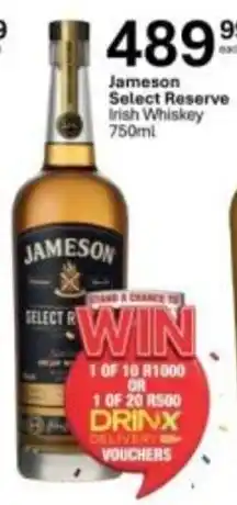 Liquor City Jameson Select Reserve Irish Whiskey offer