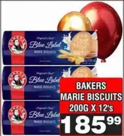 Advance Cash n Carry BAKERS MARIE BISCUITS 200G X 12's offer