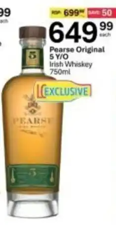Liquor City Pearse Original 5 Y/O Irish Whiskey offer