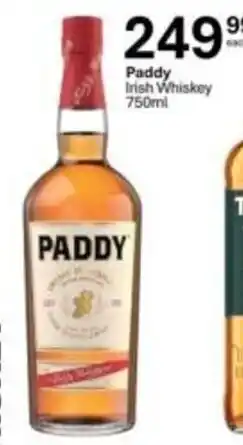 Liquor City Paddy Irish Whiskey offer