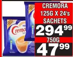 Advance Cash n Carry CREMORA 125G X 24's SACHETS offer