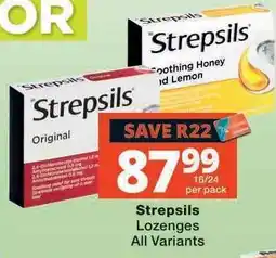Checkers STREPSILS Lozenges (All variants) offer