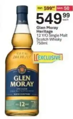 Liquor City Glen Moray Heritage 12 Y/O Single Malt Scotch Whisky offer