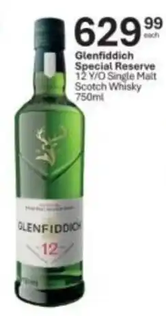 Liquor City Glenfiddich Special Reserve 12 Y/O Single Malt Scotch Whisky offer