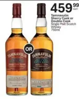 Liquor City Tamnavulin Sherry Cask or Double Cask Single Malt Scotch Whisky offer