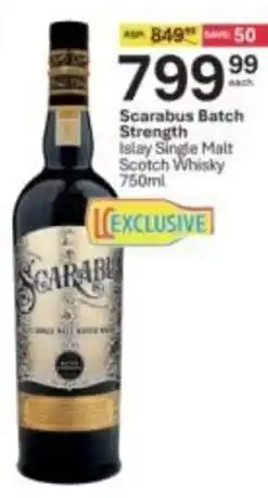 Liquor City Scarabus Batch Strength Islay Single Malt Scotch Whisky offer