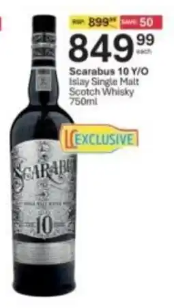 Liquor City Scarabus 10 Y/O Islay Single Malt Scotch Whisky offer