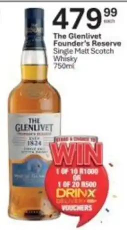 Liquor City The Glenlivet Founder's Reserve Single Malt Scotch Whisky offer
