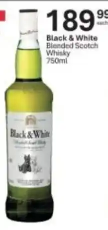 Liquor City Black & White Blended Scotch Whisky offer
