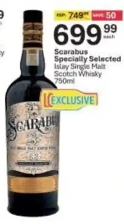 Liquor City Scarabus Specially Selected Islay Single Malt Scotch Whisky offer