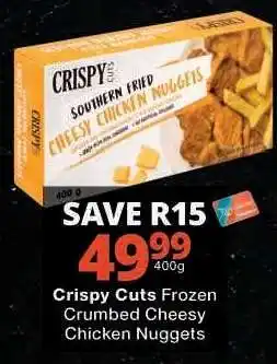 Checkers Crispy Cuts Frozen Crumbed Cheesy Chicken Nuggets offer