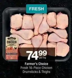 Checkers Farmer's Choice Fresh 16-Piece Chicken Drumsticks & Thighs offer