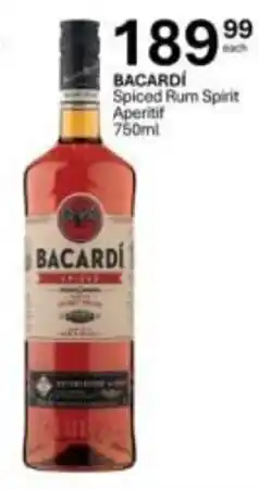 Liquor City BACARDI Spiced Rum Spirit Aperitif offer