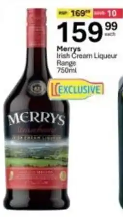 Liquor City Merrys Irish Cream Liqueur offer