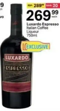 Liquor City Luxardo Espresso Italian Coffee Liqueur offer