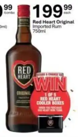 Liquor City Red Heart Original Imported Rum offer