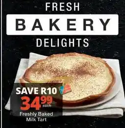 Checkers Freshly Baked Milk Tart offer