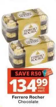 Checkers FERRERO ROCHER offer