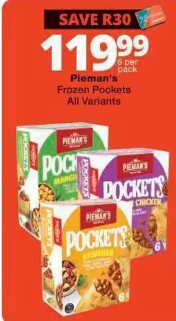 Checkers Pieman's Frozen Pockets offer