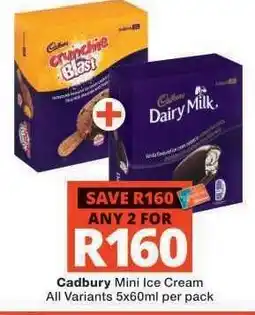 Checkers Cadbury Mini Ice Cream offer