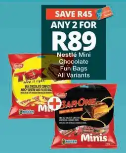 Checkers Nestlé Mini Chocolate Fun Bags offer