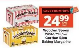 Checkers Wooden Spoon White/Yellow/Cordon Bleu Baking Margarine offer